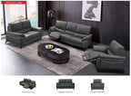ESF Furniture - 2934 Chair w/ 1 Electric Recliner in Dark Grey - 29341DARKGREY