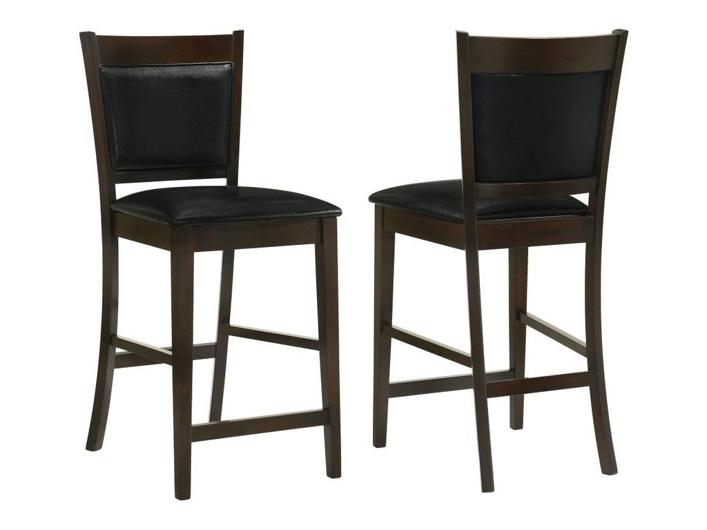 Jaden Upholstered Counter Chair Espresso (Set of 2)