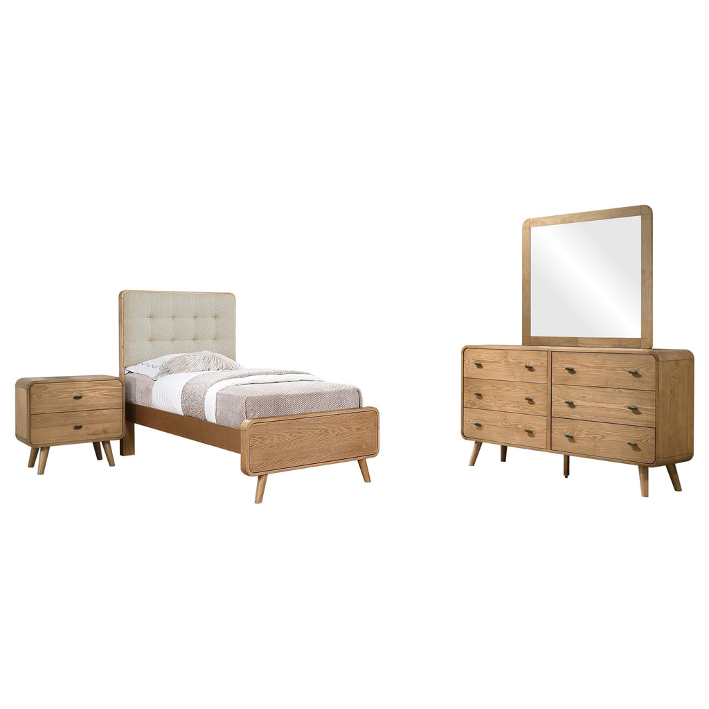 Robyn 4-piece Full Bedroom Set Dark Walnut