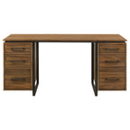 Berhalter 6-Drawer Double Pedestal File Computer Desk