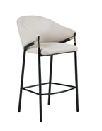 Chadwick Fabric Upholstered Bar Chair Beige (Set of 2)