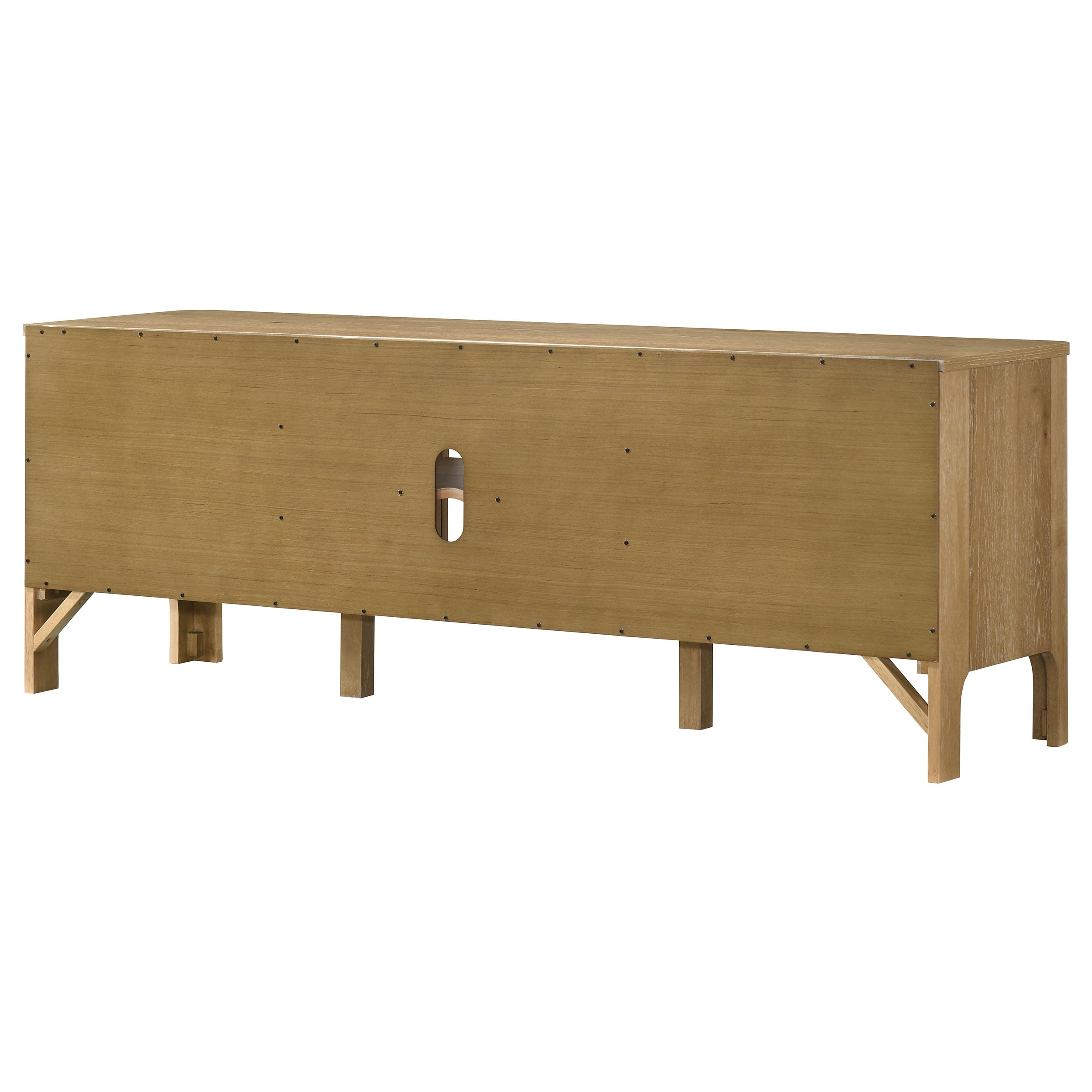 Rowe 65-inch 2-door Wood TV Stand Media Console Light Oak