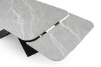 ESF Furniture - 9422 Dining Table Two 16'' Extensions in Dark Grey - 9422TABLE