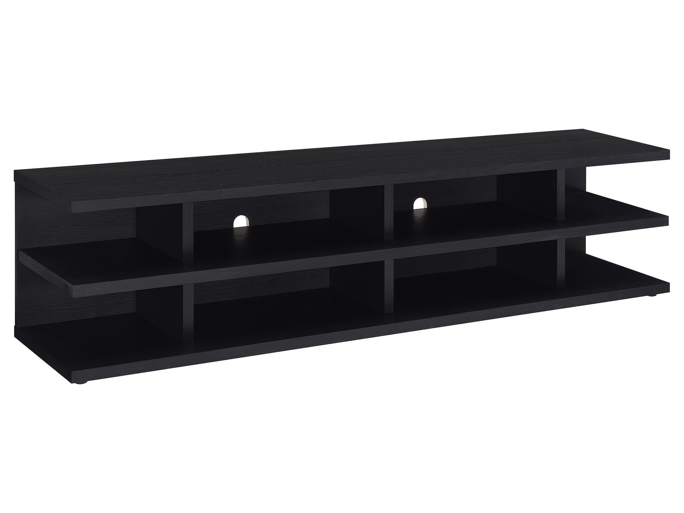 Cartmill 78-inch 2-tier TV Stand Media Console Black