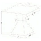 Jenny Glass Top Stainless Steel Coffee Table Chrome