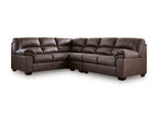 WillowBend Umber Sectional and Ottoman