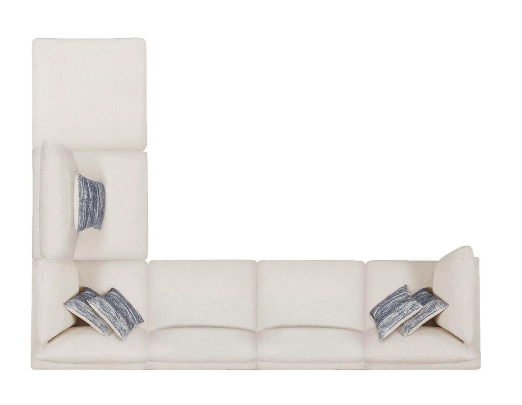 Serene 6-piece Upholstered Modular Sectional Sofa Beige