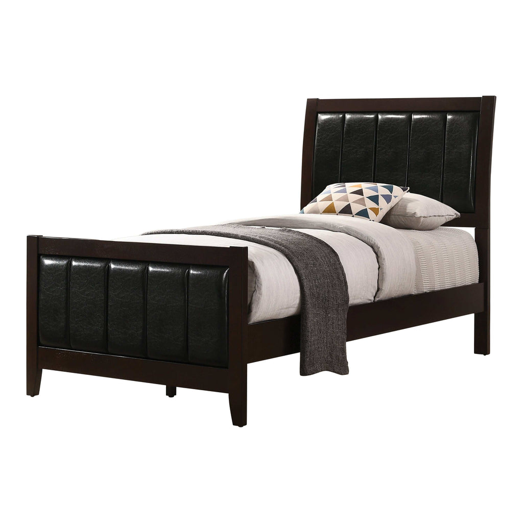 Carlton Wood Full Panel Bed Cappuccino