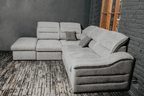 ESF Furniture - Oliver Sectional w/ Bed and Storage in Gray - OLIVERSECTIONALRIGHT