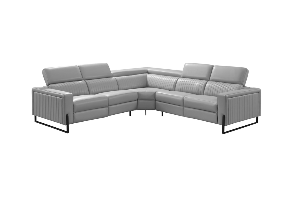 ESF Furniture - 2787 Sectional w/ recliners in Light Grey - 2787SECTIONAL