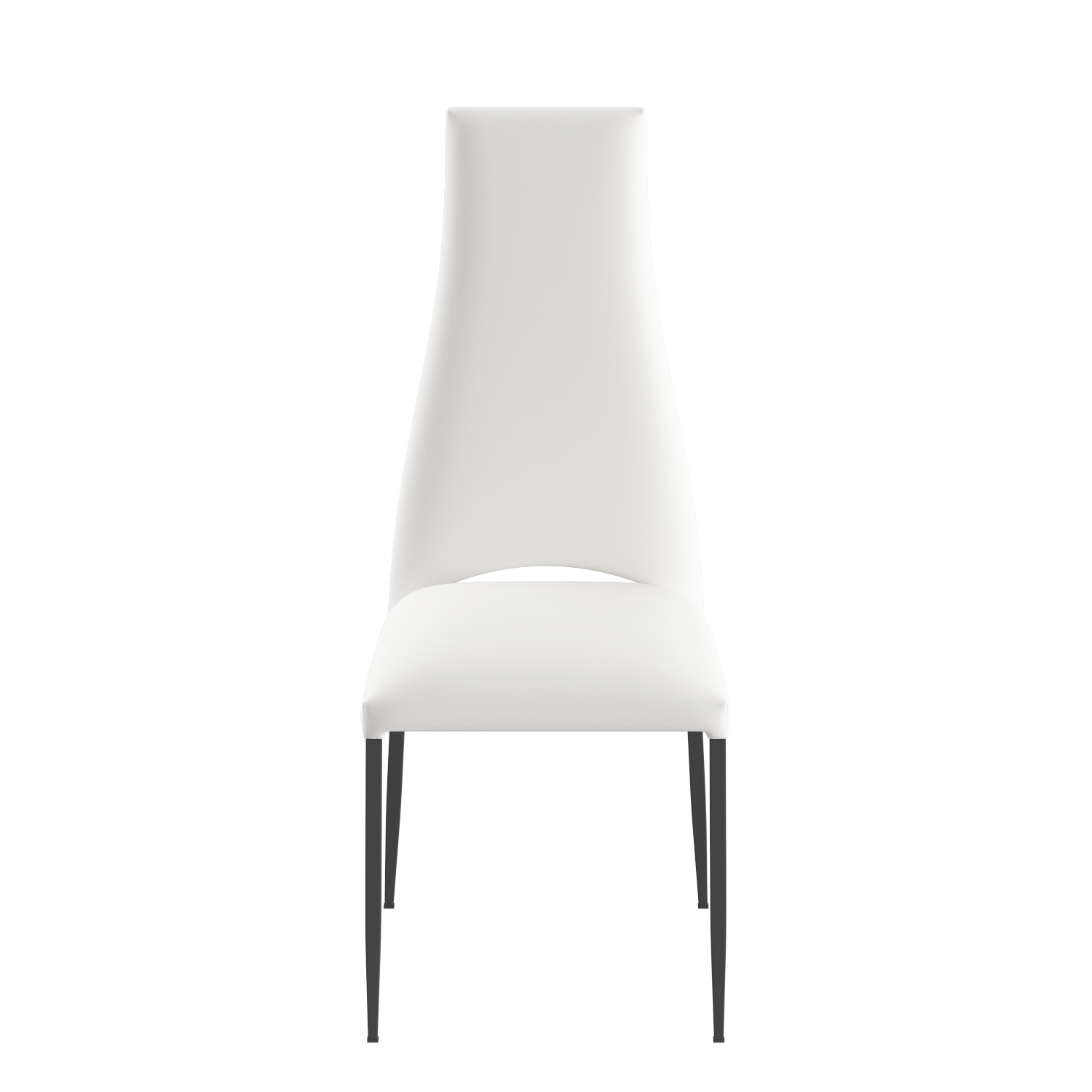 ESF Furniture - 2417 Dining Table 9 Piece Dining Room Set in White - 2417TABLEWHITE-9SET