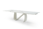 ESF Furniture - 9087 Dining Table 7 Piece Dining Room Set in White - 9087TABLEWHITE-7SET