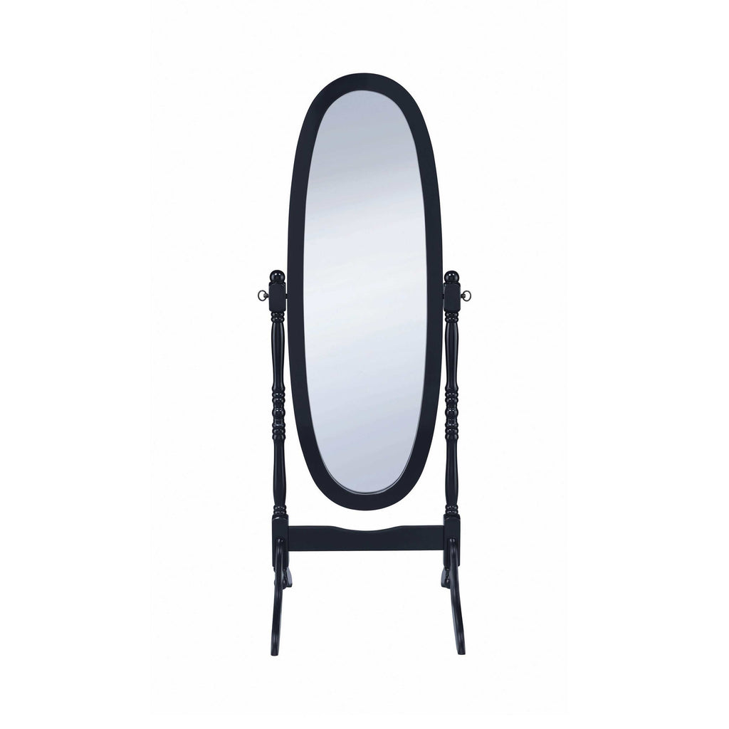 Foyet Wood Adjustable Full Length Cheval Mirror Merlot
