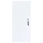 Zayan 32 x 71 Inch Floor Mirror LED Lighting Black Gloss