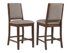 Patterson Upholstered Counter Chair Mango Oak (Set of 2)