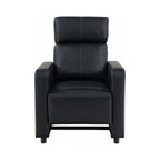 Toohey Upholstered Home Theater Push Back Recliner Black