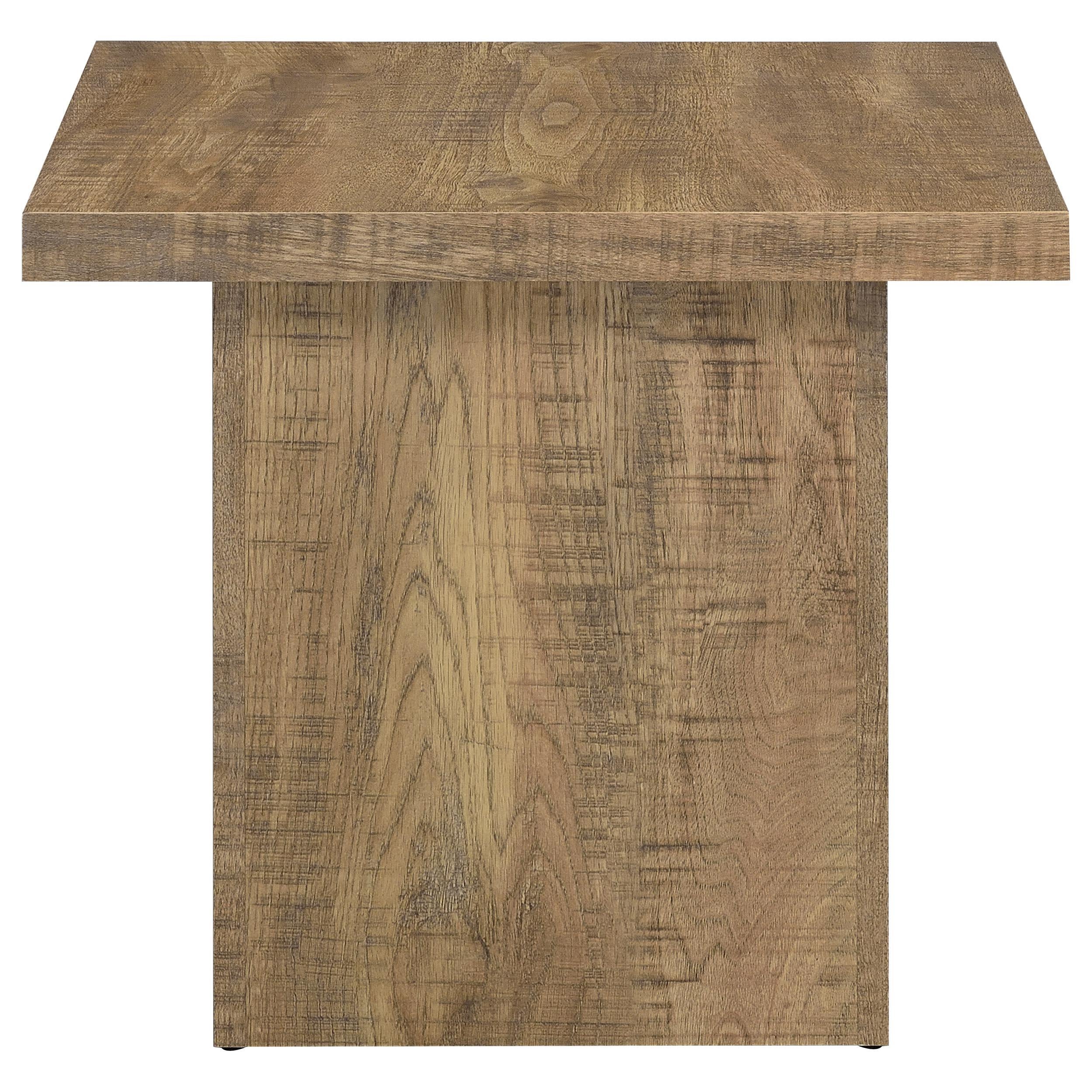 Devar Square Engineered Wood Coffee Table Mango Brown