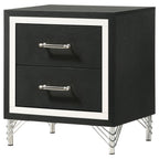 Lucia 2-drawer Nightstand Bedside Table White