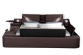 Galaxy Home Zoya Modern Style Queen Bed in Brown