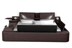 Galaxy Home Zoya King Bed in Brown
