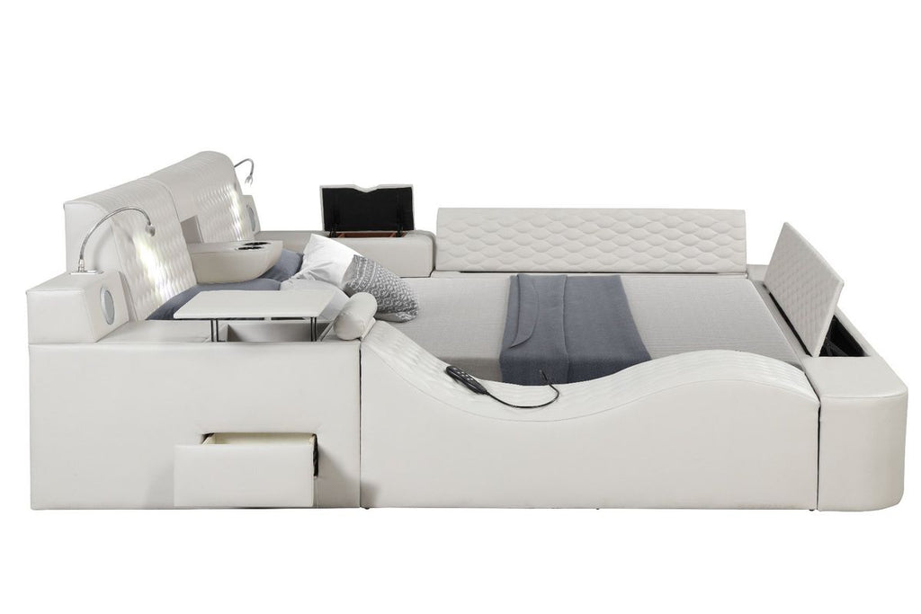 Galaxy Home Zoya King Bed in White