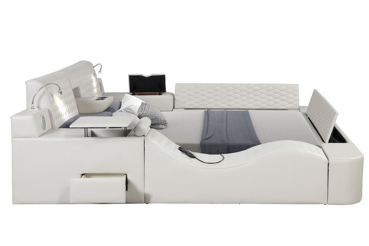 Galaxy Home Zoya King Bed in White