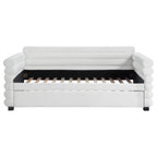 Patricia Boucle Upholstered Twin Daybed w/ Trundle