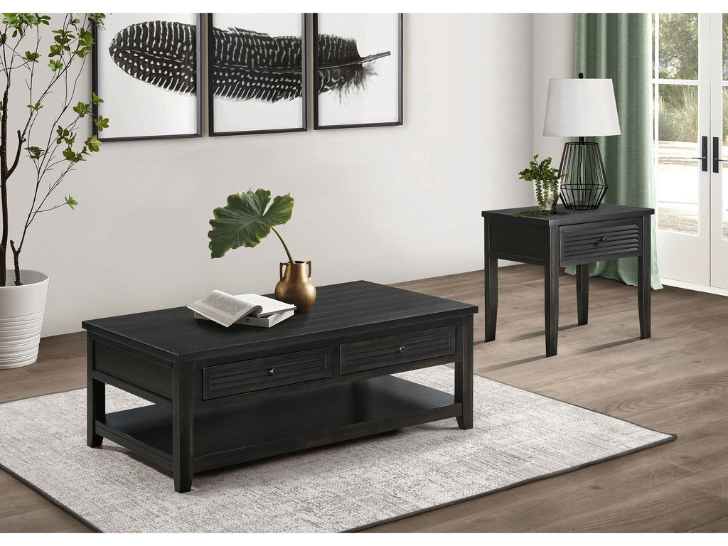 Concord 2-drawer Rectangular Coffee Table Distressed Java