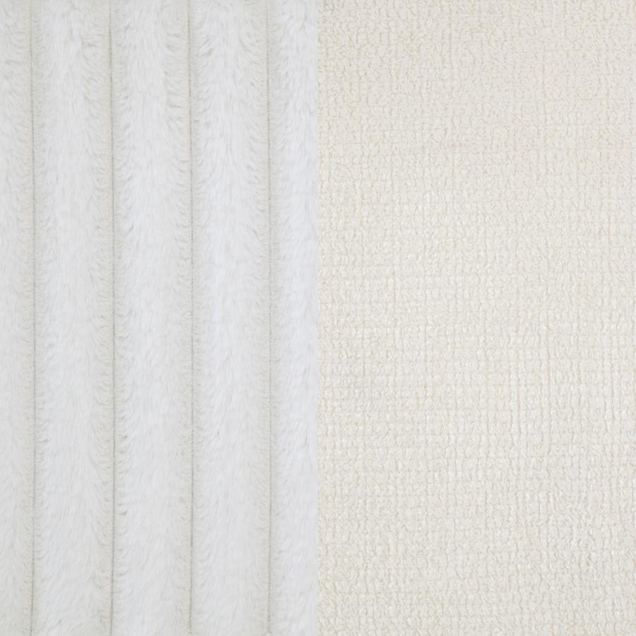 Natasha 65-inch Upholstered Queen Wingback Bed Cream