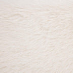 Rebecca Faux Fur Upholstered Queen Bed Cream
