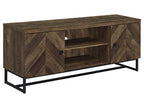 Myles 2-door Engineered Wood 60-inch TV Stand Rustic Oak