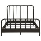 Rocco All Wood Water Pipe Open Frame Queen Bed Dark Bronze