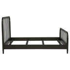 Rocco All Wood Water Pipe Open Frame Queen Bed Dark Bronze