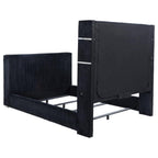 Tisdall Queen Flame Visualizer Wingback TV Bed Black