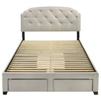 Marianna 4-drawer Upholstered Queen Storage Bed Cream