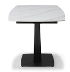 ESF Furniture - 109 - 5 Piece Dining Table Set in White Ceramic - 109TABLEWHITE-5SET