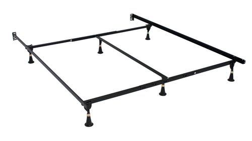 3170BSG adjustable Queen, King and California King steel bed frame on white