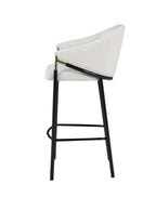 Chadwick Fabric Upholstered Bar Chair Beige (Set of 2)