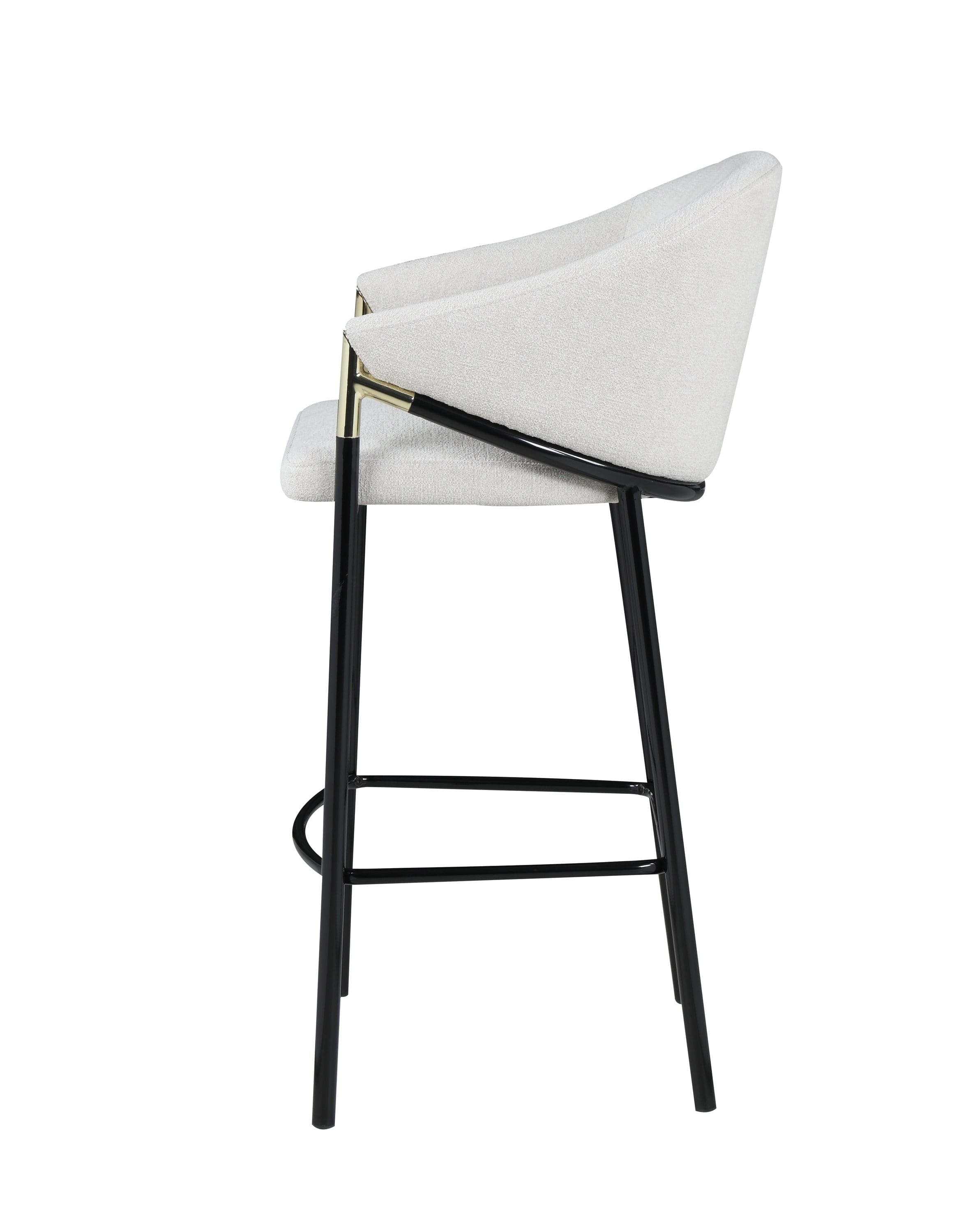 Chadwick Fabric Upholstered Bar Chair Beige (Set of 2)