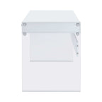 Dobrev 48-inch 2-drawer Writing Desk White High Gloss