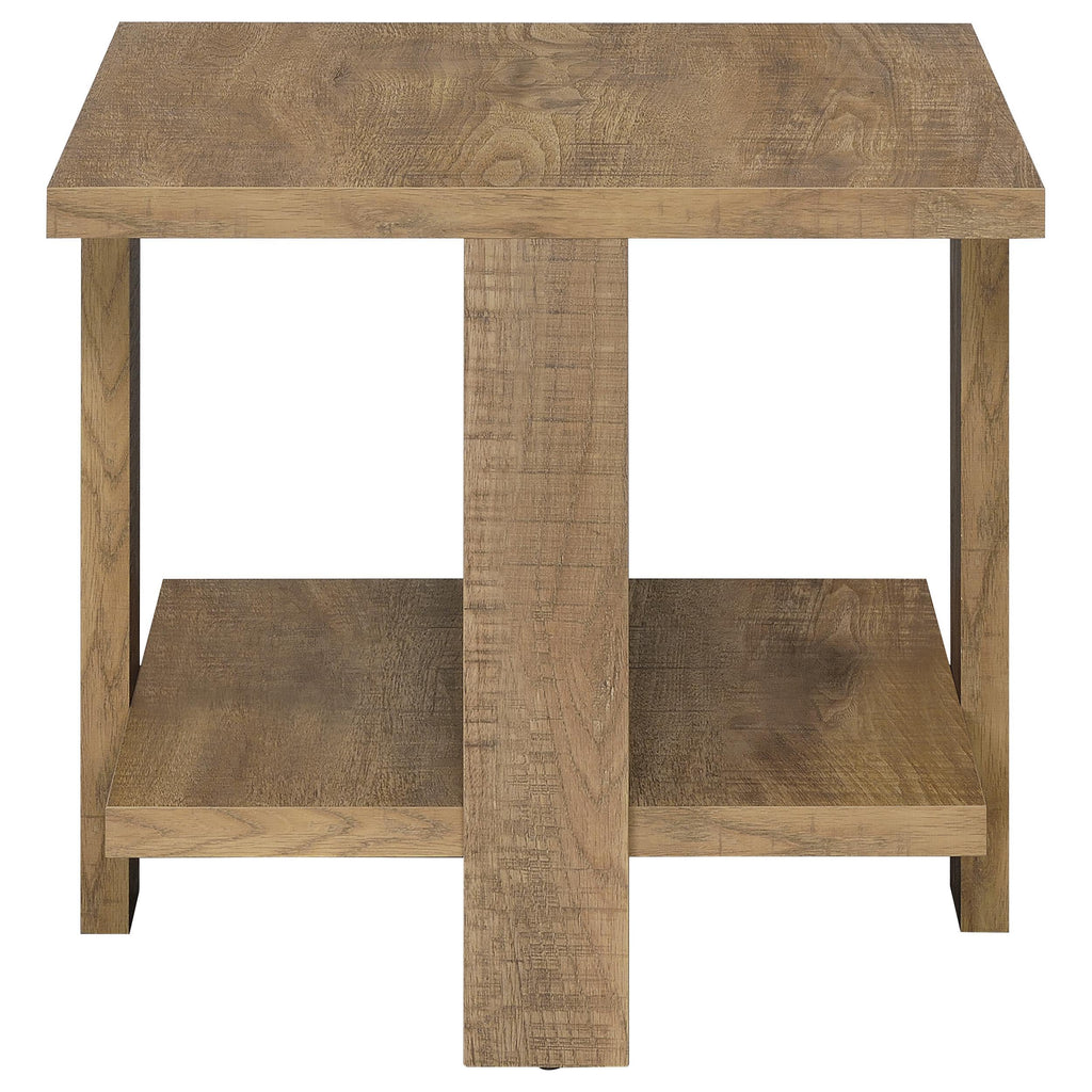 Dawn Square Engineered Wood Coffee Table Mango Brown