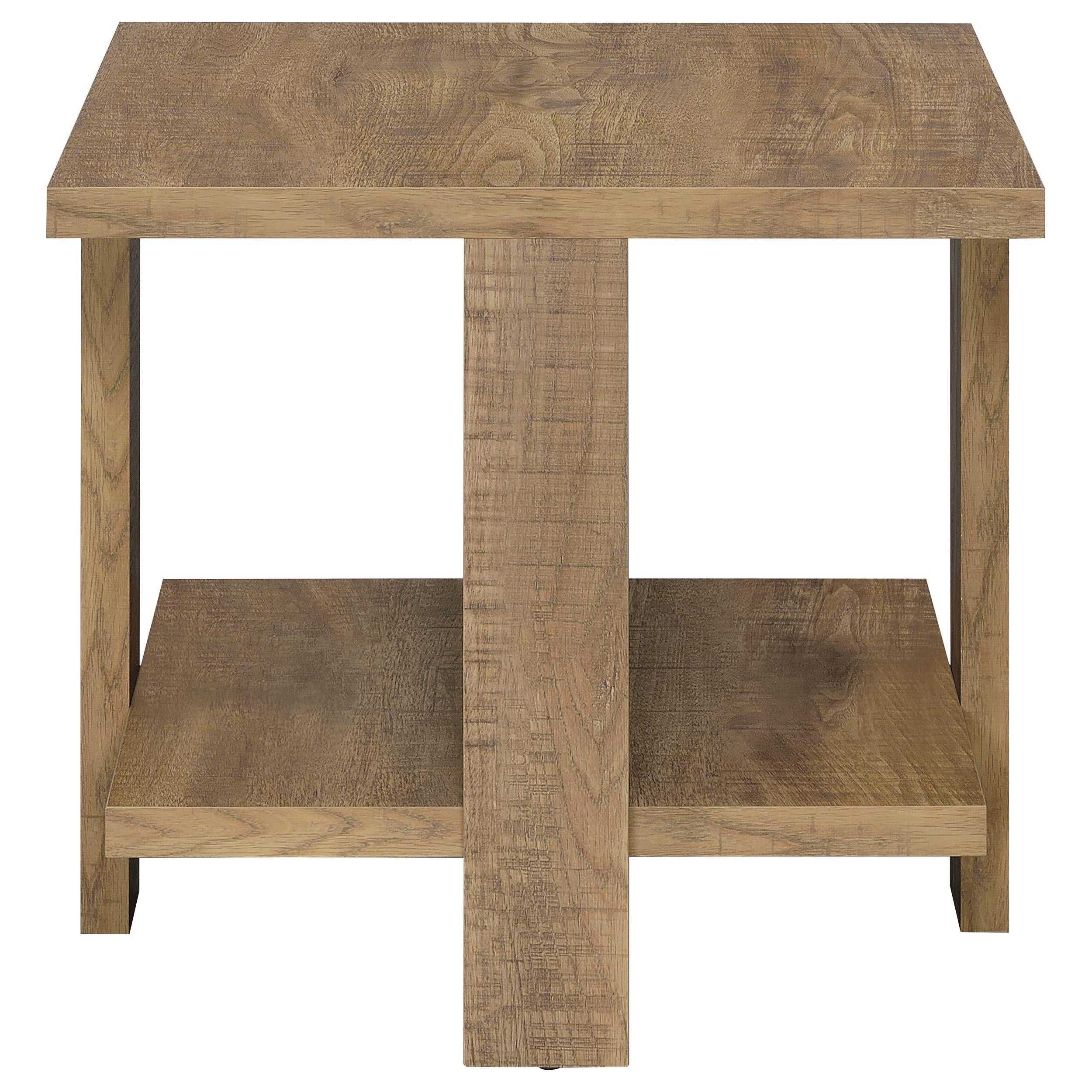 Dawn Square Engineered Wood Coffee Table Mango Brown