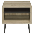 Welsh Square Engineered Wood Side End Table Distressed Pine