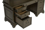 Hartshill 66-inch 5-drawer Credenza with Hutch Burnished Oak