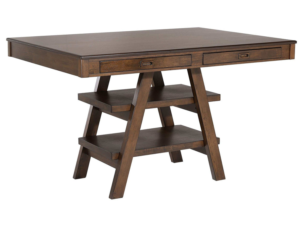 Dewey Rectangular 60-inch Counter Height Dining Table Walnut