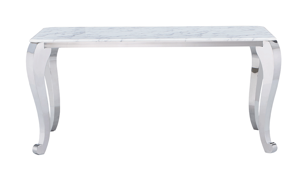 ESF Furniture - 110 Marble Dining Table 9 Piece Dining Room Set - 110DININGTABLE-9SET
