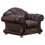 ESF Furniture - Apolo 3 Piece Living Room Set in Brown - APOLO3BROWN