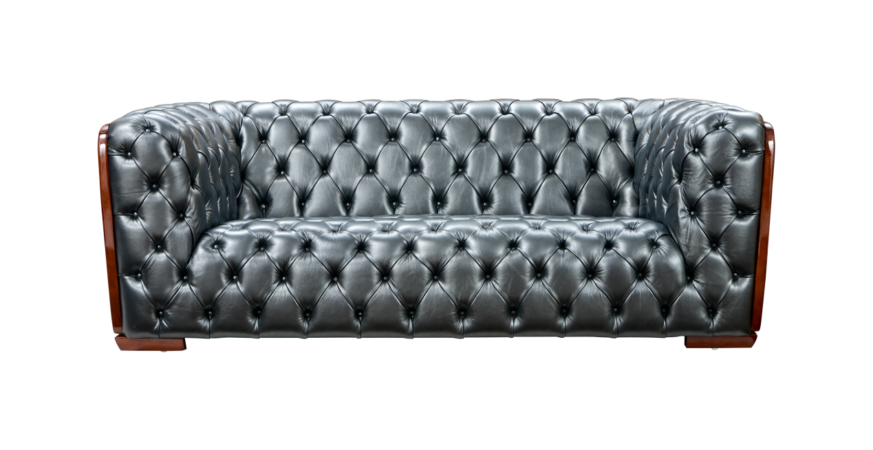 ESF Furniture - 415 4 Piece Living Room Set in Gray - 415GRAY-4SET