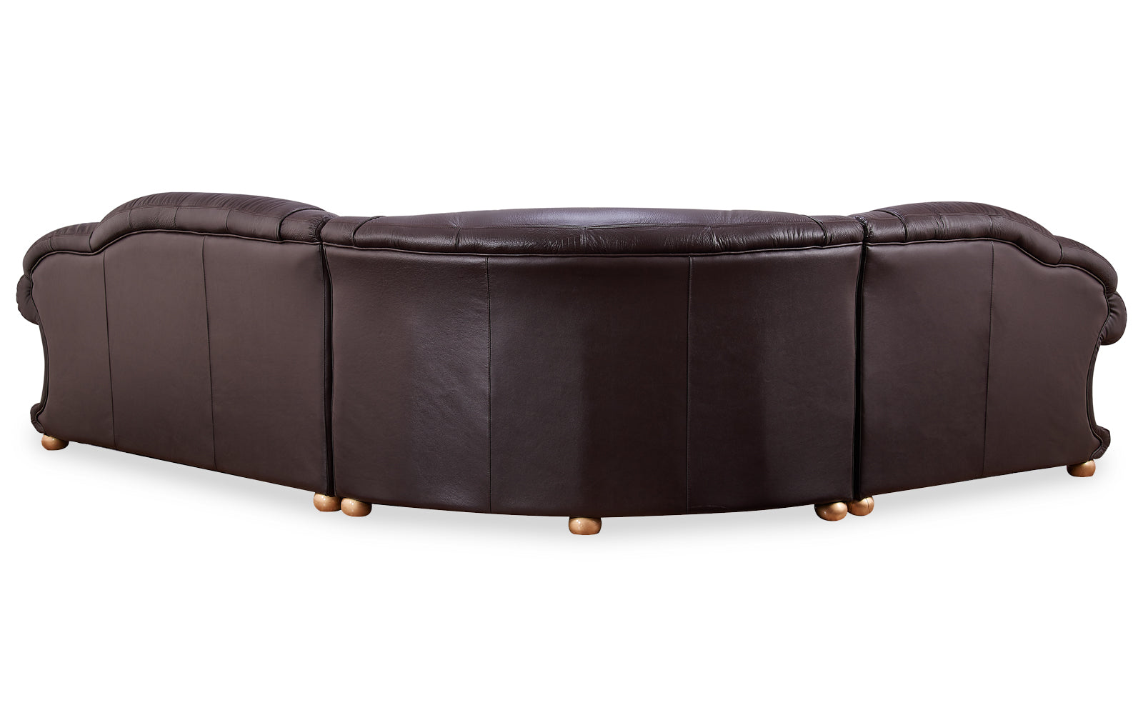 ESF Furniture - Apolo Sectional in Brown - APOLOSECT-RIGHTBROWN