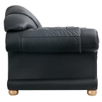 ESF Furniture - Apolo 3 Piece Living Room Set in Black - APOLO3BLACK-3SET